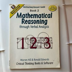 Mathematical Reasoning through verbal analysis Book 2 Critical Thinking Guide